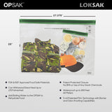 LOKSAK - OPSAK Odorproof Dry Bags for Backpacking, Hiking and Storage- Resealable Reusable and Recyclable Storage Bags (2-Pack 28 Inch x 20 Inch)