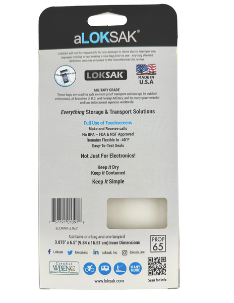 Loksak aLOKSAK Waterproof Bags - 3 x 6 (2-Pack)