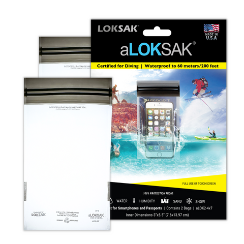 aLOKSAK Element Proof Bag 4" x 7" (2 Pack)