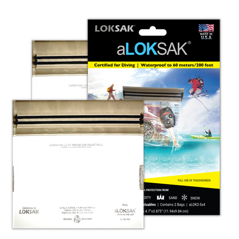 aLOKSAK Element Proof Bag 5" x 4" (2 Pack)