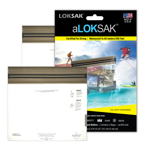 aLOKSAK Element Proof Bag 6" X 6" (2 Pack)