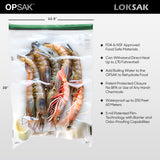 LOKSAK - OPSAK Odorproof Dry Bags for Backpacking, Hiking and Storage- Resealable Reusable and Recyclable Storage Bags (2-Pack 12 Inch x 20 Inch)