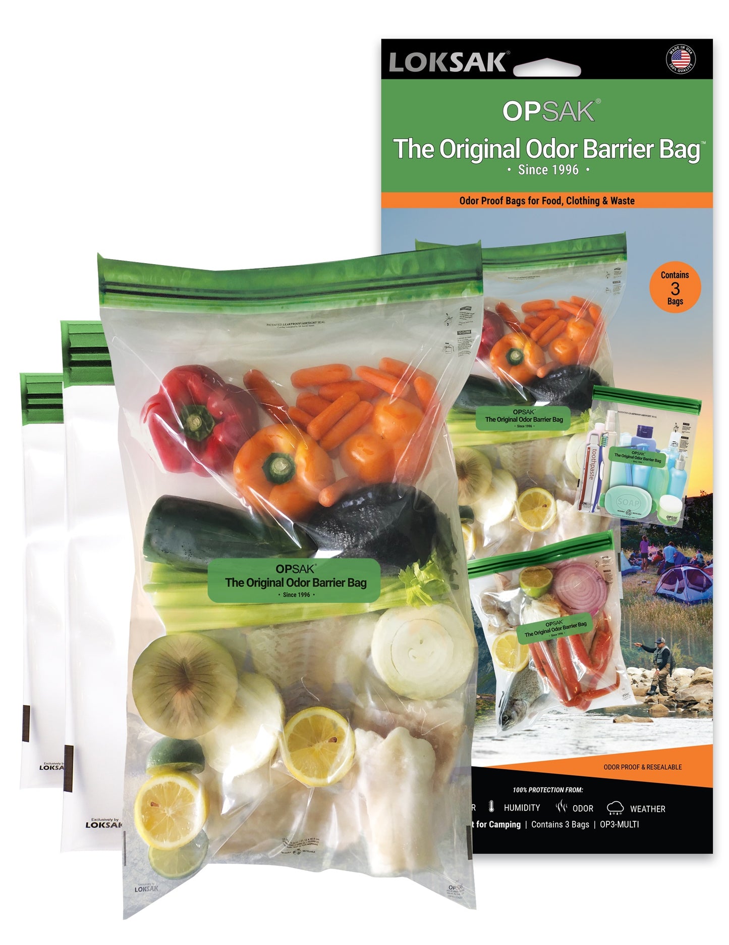 OPSAK Odor-Proof Bag - Assorted (3-Pack)
