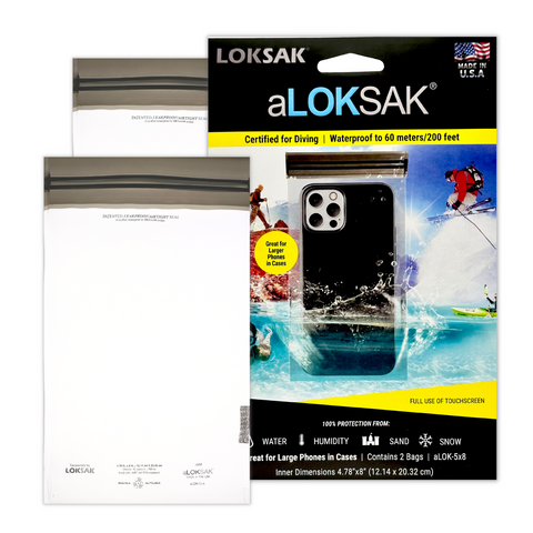 aLOKSAK Element Proof Bag 5" x 9" (2 Pack)