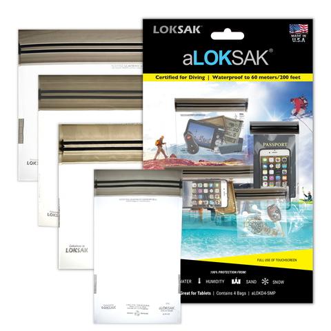 aLOKSAK Small Multi Pack (Set of 4 - 5" X 4", 4" X 7", 6" X 6", 9" X 6")